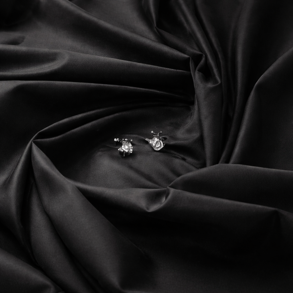 About Us 1 premium black fabric by The Fashion Fabric | Yamunanagar