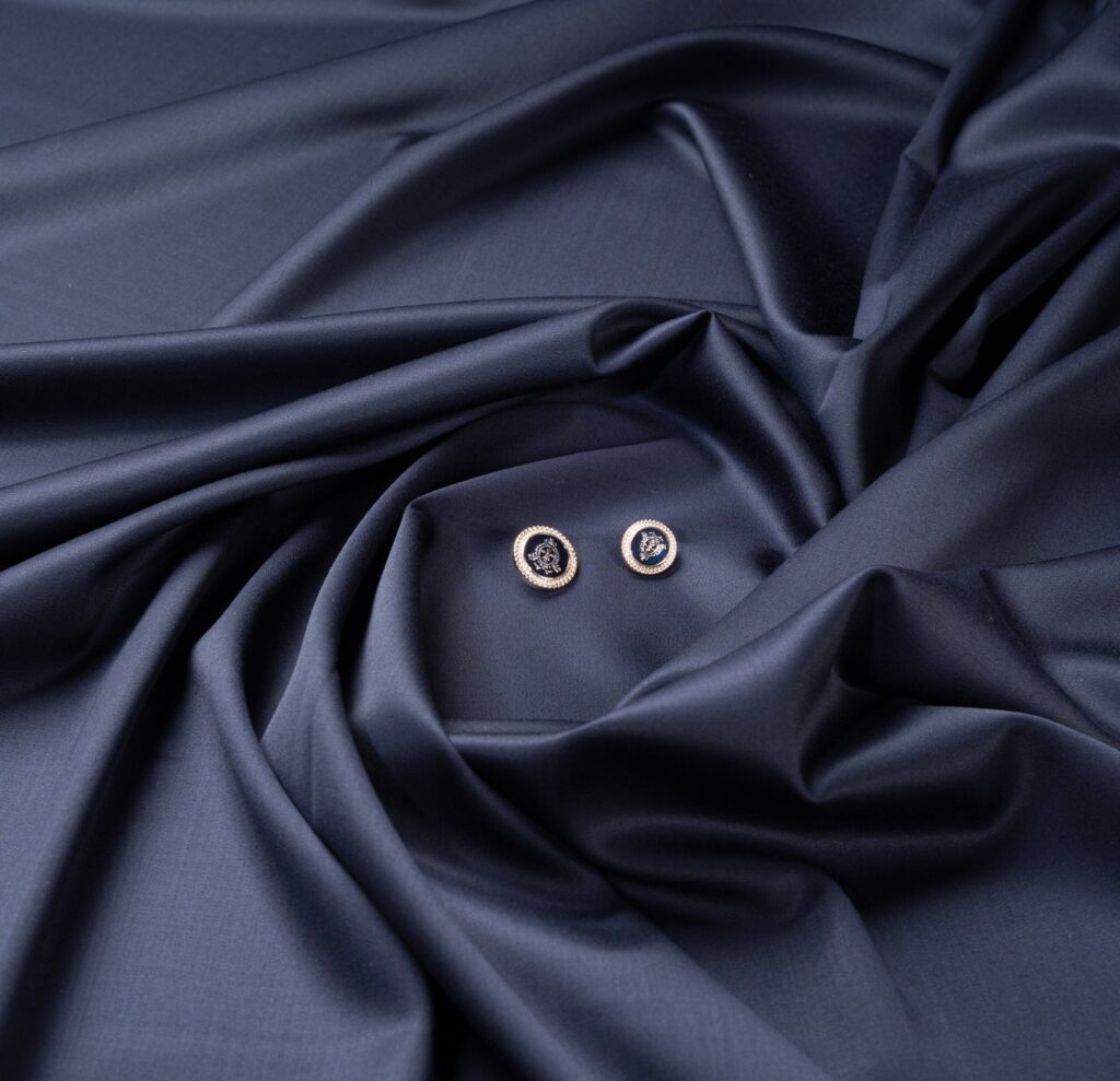 Premium Fashion Fabrics Online for Suits, Shirts & Blazers | Fashion Fabric 28 Super Z-Blue Fabric | 150s Counts & 95% Australian Marino Wool | Cavalero Italy