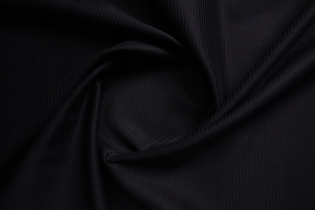 Premium Fashion Fabrics Online for Suits, Shirts & Blazers | Fashion Fabric 32 Black Stripe Cotton Shirting Fabric