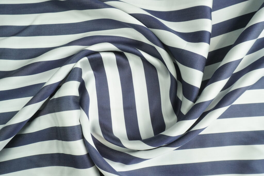 Premium Fashion Fabrics Online for Suits, Shirts & Blazers | Fashion Fabric 29 Navy Blue Stripe Shirting Fabric